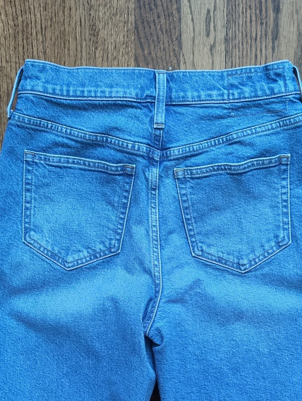 J. Crew Slim Wide High Rise Leg Cropped Button-Fly Jeans